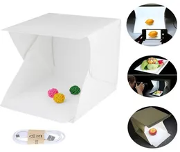 Mini Led Po Studio Foldable Shooting Tent Pography Lighting Tent Kit with White and Black Backdrop Portable Pography Box4568629