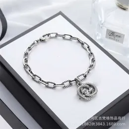 50% rabatt designer smycken armband halsbandsring 925 vridmönster som är sammanlåsande gamla tråd för kvinnors älskare armband