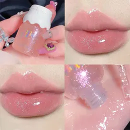 Lip Gloss Transparent Water Mirror Light Glass Oil Moisturizing Pearlescent Liquid Lipstick Waterproof Lasting Makeup Tools