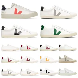 Veja Womens Shoes Designer SM White Black Blue Grey Green Red Orange【code ：L】Womens Mens Fashion Luxury Plate-forme Sneakers Trainers