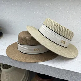 Designer Bucket Hat Cap For Men Woman Wide Brim Hats Womens Summer Hand Woven Letter Straw Hat Sun Prevent Bonnet Beanie Fashion Outdoor