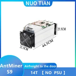 Miners Bitmain Mining Farm 80% New Antminer S9 14t No Psu Btc Bch Miner Better Than S9 S9i 13.5t 14t