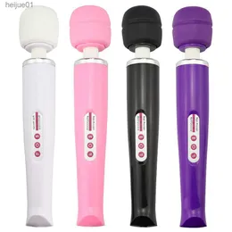 Enorme Varinha Mágica Vibrador Estimulador de Clitóris Brinquedos Sensuais para Mulher Poderosa Carga USB Av Stick Vibradores Produtos para Mulheres Adultos L230518