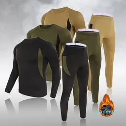 Outros Artigos Esportivos Roupa interior Térmica Masculina Camisa Térmica Esportiva Roupas de Compressão Engrossar Quente Fato de Esqui Leggings Ginásio Fitness Exercício