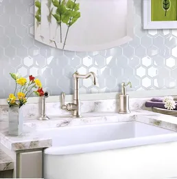 WodeCor Mosaic Sticker Home Decor Anti-Gime Self Adhesive Wallpaper Kitchen Peel and Stick Wall Tiles