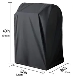 Accessori per attrezzi da barbecue 32"/35" Coperture protettive per barbecue 82x66xH110cm/89x64x112cm Coperture per patio su misura impermeabilizzate colore nero 230601