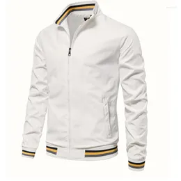 Jaquetas masculinas outono jaqueta casual masculina casaco esportivo chegada cor sólida casaco de beisebol masculino Chaqueta De Hombre MY856