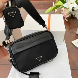 2023 New Designer Bag Nylon Waist Bag Fanny Pack Camera Men Women Triangle Mark Belt Bags Bumbag Luxury Purse Fashion Cross Body Bum Bag Size 21x15cm