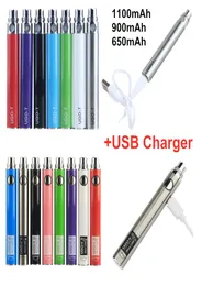 MOQ 10Pcs Electronic Cigarette Original UGO T V II 510 Thread Battery EVOD eGo 1100 mAh USB Charger Fit Empty Vaporizer Pen Cart7675771