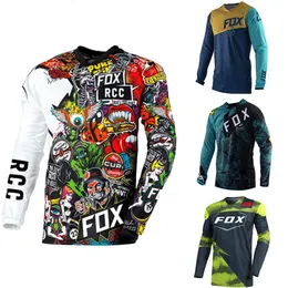 Camisas de ciclismo Tops Downhill Ciclismo Jersey Race Bike Motocross Jersey Roupas de manga longa e curta Tops MTB Offroad Motocross Jerseys 230601