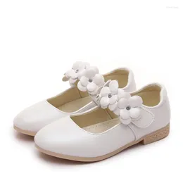 Scarpe basse MSMAX Ragazze in pelle per bambini Flower Mary Jane Oxford Princess Wedding Flats Kids School Dress Single