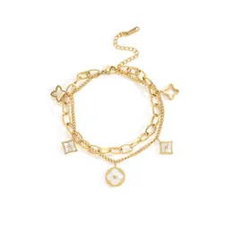 Kea5 charme pulseiras designer trevo pulseira de alta qualidade clássico 4four folhas pulseira corrente 18k banhado a ouro ágata shell mulheres meninas brac