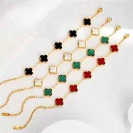 designer smycken kvinnor van clover mode mens armband vintage armband klöver blad halsband design bröllop smycken chirstmas gåva