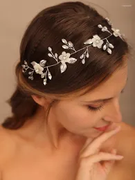 Headpieces Rhinestone Flower Brides Headband Crystal Bridal Headwear Wedding Hair Accessories Bridesmaid Jewelry Party Prom Tiaras