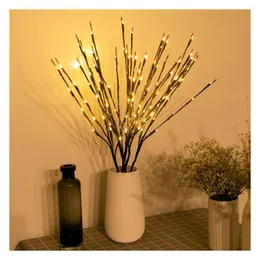 Strings LED Willow Branch Warm Light Battery Powered Decorative Lights String For Indoor And Outdoor Decoration