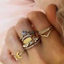 Bandringar ringar för kvinnor Bohemian Bague Ring Set Girls Jewelry Set Anillos Mujer Anello Schmuck Accessories Fashion Par Gift 2021 J230602