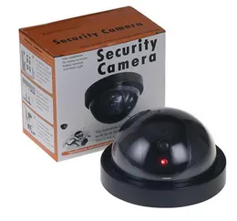 Dummy Wireless Security Fake Camera Simulated video Surveillance CCTV Dome With Red Motion Sensor Detector LED Light Home Outdoor 9693447