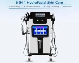 8 IN 1 Hydra Facial Machine Hydro Ultrasonic Skin Scrubber Microdermabrasion Oxygen Face Spray Hydrafacial Machines with Warm Cold3587460