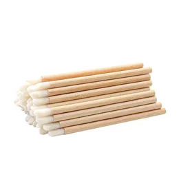 Brushes Factory Sales Promotion Disposable Eco Friendly Makeup Brush Lip brush With Bamboo Handle