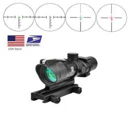 Trijicon ACOG 4X32 Real Fiber Optics Red Dot Illuminated Chevron Glass Etched Reticle Tactical Optical Sight Hunting4240353