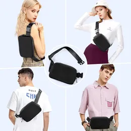 Neutral mini belt bag, adjustable belt, small waist bag, suitable for sports, running, hiking T60