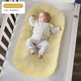 Bed Rails born Baby Nest Folding Crib Travel Play Mat Infant Toddler Cotton Cradle Washable Uterine Bionic Bassinet Pad 230601