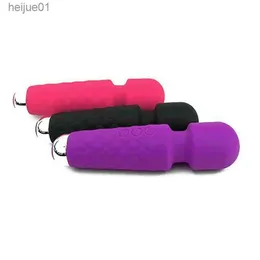 Massagegerät Spielzeug Sex Vibrator Damen Masturbationsgerät 20 Frequenz Vibration Av Stick G-Punkt Second Tide Knight Silikonmassage Erwachsene Produkte MWWC L230518