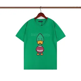 2023 camiseta designer padrão pato paródia camiseta verde camiseta preta algodão designer de alta qualidade camiseta clássica moda masculina e feminina combinando camiseta de casal S-5XL