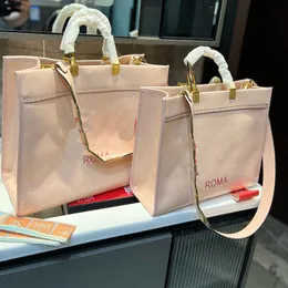Солнечная сумка сумки женские сумочки янтарная ручка с большими возможностями для покупок, модные буквы, подлинная кожаная сумочка с поперечным телом высококачественная 45/30 см.