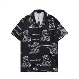Män designer skjortor sommar shoort hylsa casual skjortor mode lösa polos strandstil andningsbara tshirts tees kläder m-3xl lk55