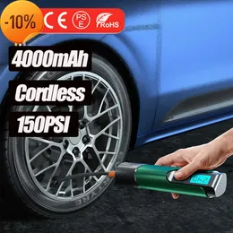Autoladegerät 2022 Auto-Luftkompressor 150 PSI elektrische kabellose tragbare Reifenfüllpumpe für Motorrad, Fahrrad, Boot, AUTO-Reifenbälle