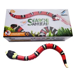 Rechargeable Automatic Cat Toys Eletronic Snake Interactive Toys Smart Sensing Snake Tease Toys Automatically Sense Obstacles For Cats Dogs Pet Kitten Pet Toys