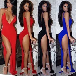 Party Dresses Zoctuo High Elastic Dresses For Women Deep V Sleeveless Sexy Tight Nightclub Maxi Dress Bodycon Party Club Woman Clothes Vestido T230602