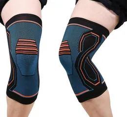 Compressione Ginocchiere elastiche a pressione per ginocchiere per palestra allenamento fitness Supporto per le gambe manica protezione sicurezza Ginocchiera per scooter da corsa all'ingrosso