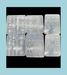 Molds Earring Resin Molds Geometric Jump Rings Sile Pendant Charm Jewelry Craft Diy Making Tools Equipment Bdehome Dhqvw6764169