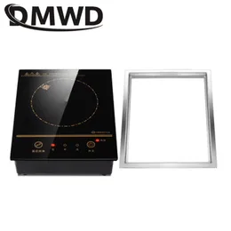 Pots Mini Electric Magnetic Induction Cooker Wire Control Embedded Hotpot Hob Burner Waterproof Hot Pot Milk Tea Boiler Stove Cooktop