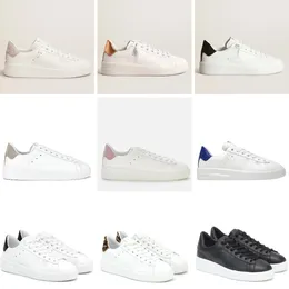 Marca italiana PURESTAR Tênis Moda Feminina sapatos casuais Designer Trainers Lantejoula Clássico Branco Do-old Sujo Dourado Puro Estrela Sapato Masculino