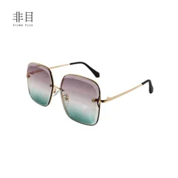 New Beach 6378 Modische zweifarbige Damenmarke günstige polarisierte Sonnenbrille Großhandel Vielseitige Street Shooting Xiaoxiangjiatai-Brille
