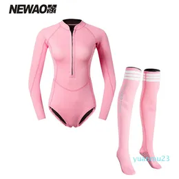 Wetsuits Drysuits Scubatrek Fato de Mergulho Manga Comprida Protecção Solar Corpo Inteiro Fato de Banho Calças Estilo Surf Snorkeling Fato de Mergulho