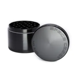 63mm Herb Grinder Space Case Grinders 4 Piece Tobacco Cursher With Triangle Scraper Aluminium Alloy Material CNC Cigarette Detector Grinding