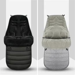 Sacos de dormir inverno engrossado saco de dormir quente envelope bebê nascido à prova de vento à prova dwaterproof água carrinho pé capa accessor 230601