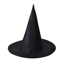 Party Hats Hats Halloween Costumes Witch Masquerade Czarodziej czarny kapelusz czarownice Costume Akcesorium Cosplay Fancy Dress Decor ZWL643 DRO DHYFQ