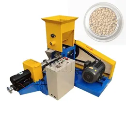 Máquinas de processamento de ração Extrusora de máquina de alimentação de peixe flutuante de pelota para alimentação de animais de estimação de peixe Granulador elétrico multifuncional