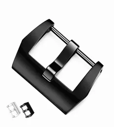 PANER FAT SEA Stainless Steel Pin Buckle Crazy Horse Skin Buckle 18202224 26mm Black Polished Buckle7897992