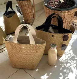 Evening Bags Capacity Straw Women Handmade Woven Basket Tote Summer Bohemian Beach Canvas Lady Handbags 20218841232