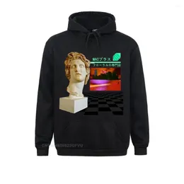 Erkek Hoodies Dalga estetik Erkek Kazak Floral Shoppe Macintosh Plus Moda Pamuk Anime Harajuku Kazak Hoodie