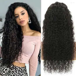 Brazilian Water Wave Lace Front Human Hair Wigs Wet And Wavy Loose Deep Frontal On Sale 4x4 Closure Wig For Women