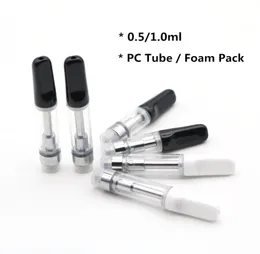 Cell Vape Cartridges Glass Thick Oil Atomizer Tank TH205 TH210 G5 Mini Carts with Ceramic Coils Drip Tips Cartridge for 510 Thre3190836