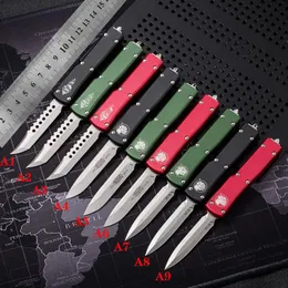 High End 5 8 inch 204P Exocet knife Automatic Bounty Hunter Aluminum Alloy CNC D2 blade Auto Wallet Knives mICRo Mini LuDt Hawk TE243W