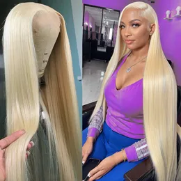 Straight 613 Honey Blonde HD 13x6 Lace Front Wig Human Hair Brazilian Colored Transparent 13x4 Lace Frontal Wigs For Black Women